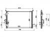 Condenseur, climatisation Air Conditioning Condenser:JRB100790