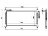 Condenseur, climatisation Air Conditioning Condenser:CBC2809